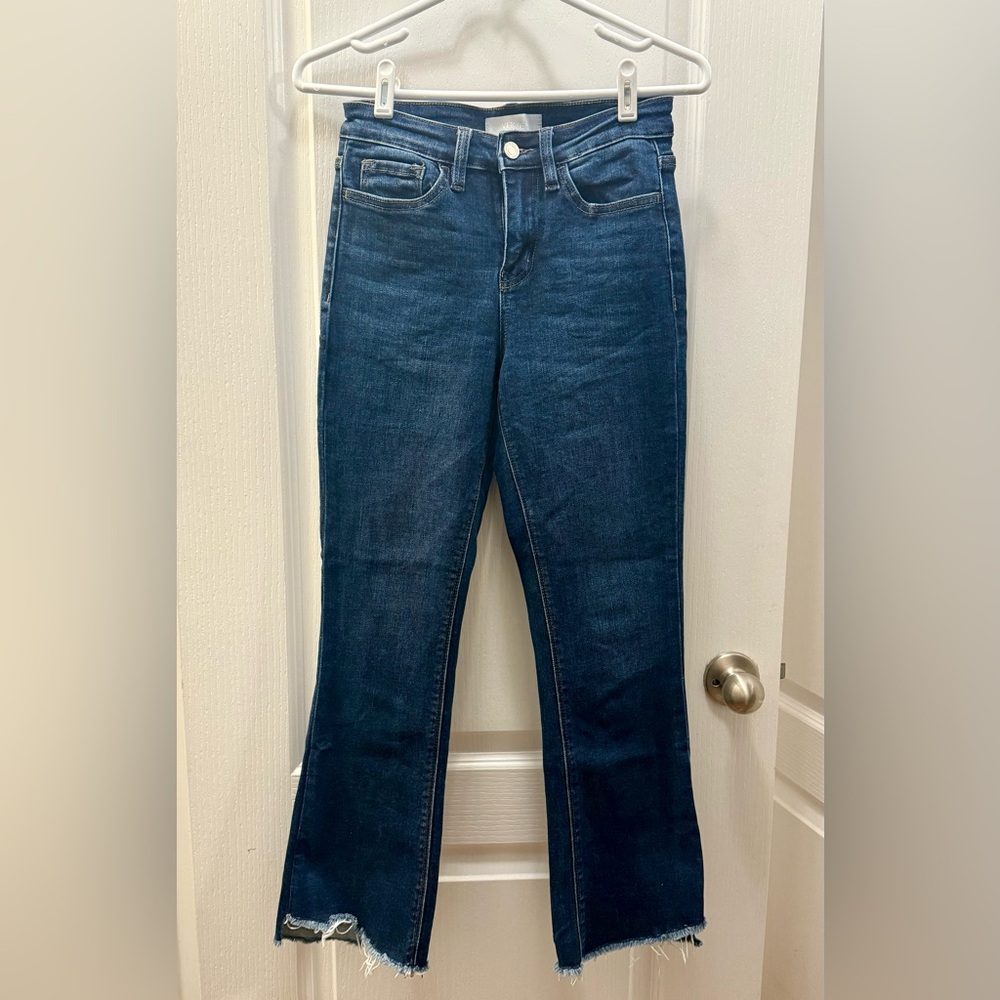 Vervet Dark Indigo Flare Women's Jeans, Sz 25